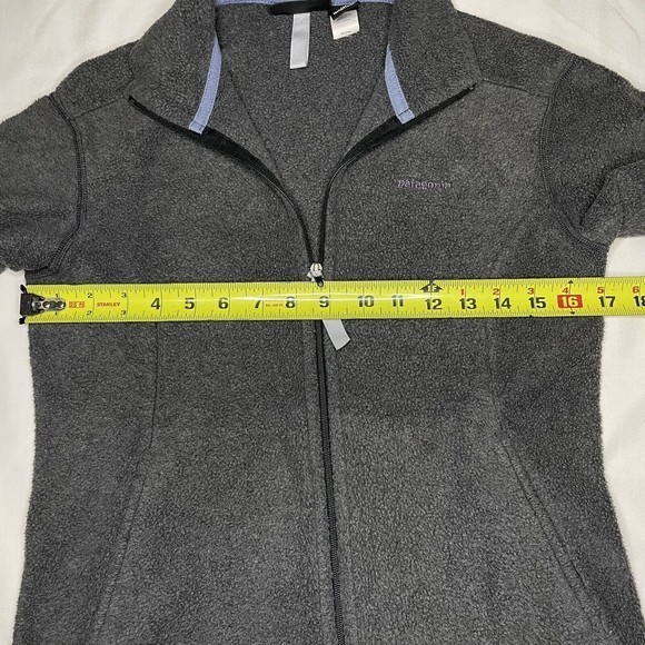 Vintage Patagonia Synchilla Full Zip Jacket Women’s XS Gray Fleece Made in USA - Picture 4 of 10
